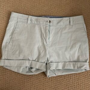 Talbots chino shorts, seafoam green. 6P